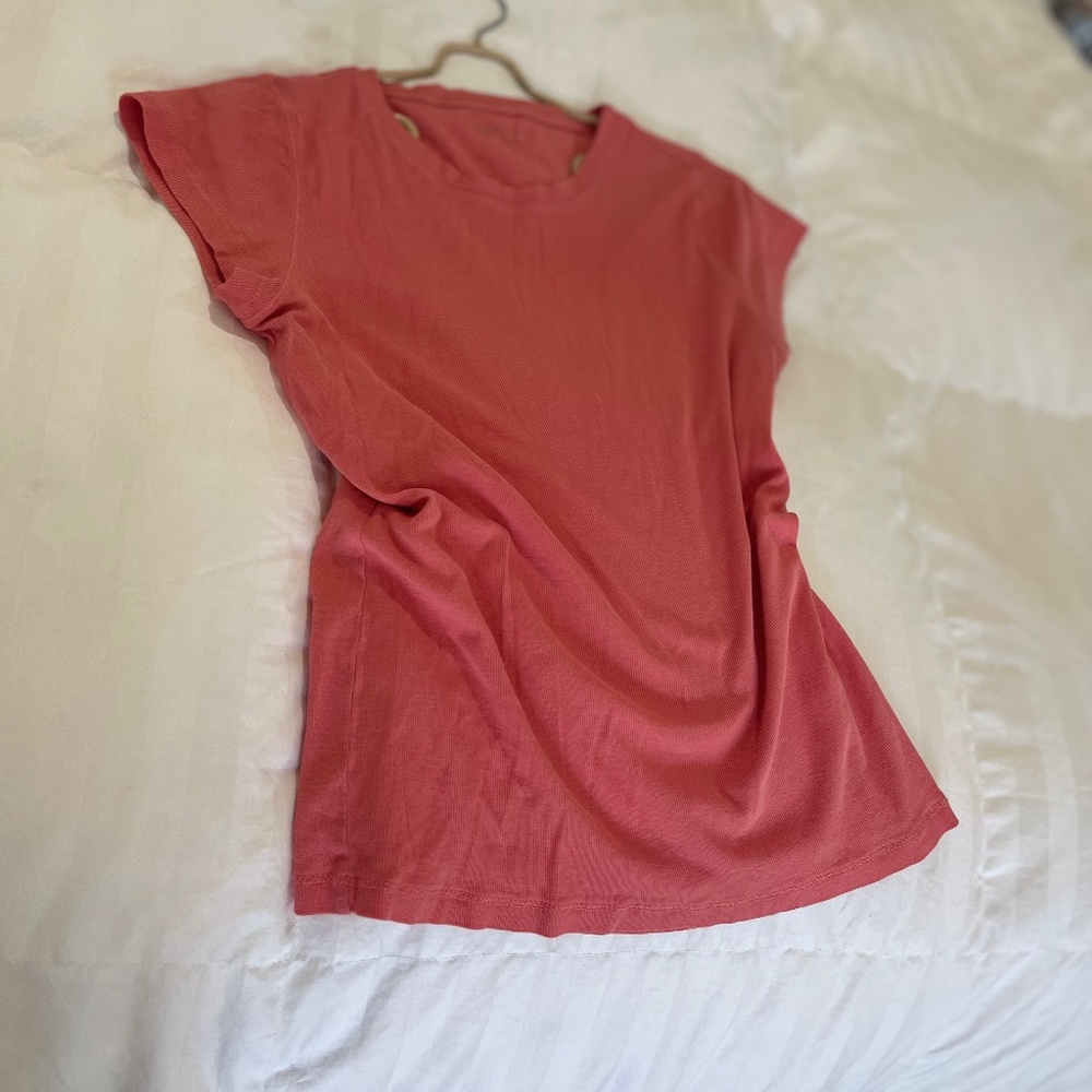 100% Cotton Tee - Coral